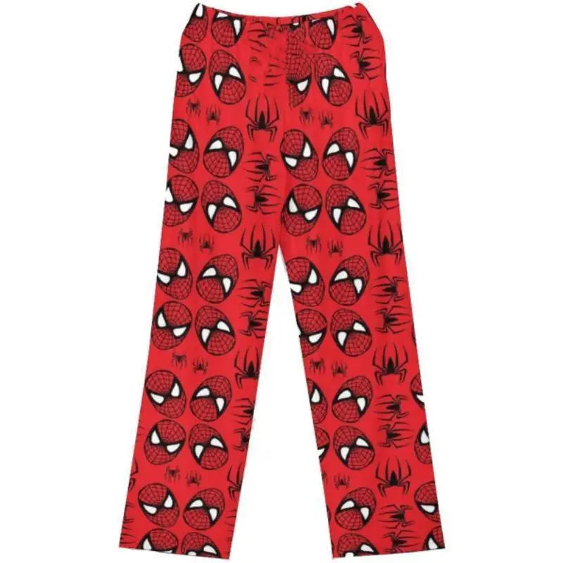 Women's Hello Kitty Spider-man Cotton Loose Pajama Trousers.