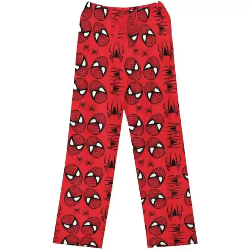 Women's Hello Kitty Spider-man Cotton Loose Pajama Trousers.
